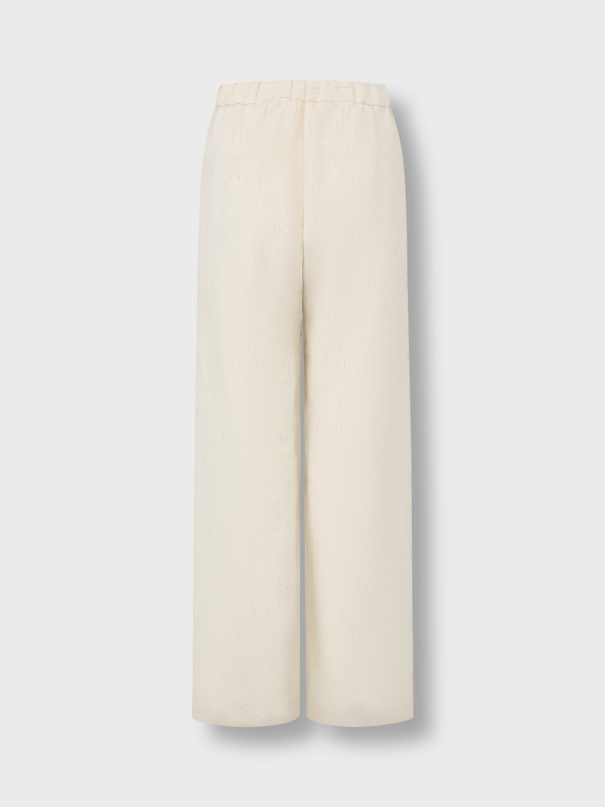 White Straight Leg Trousers