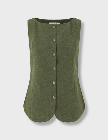 Moss Green Gilet