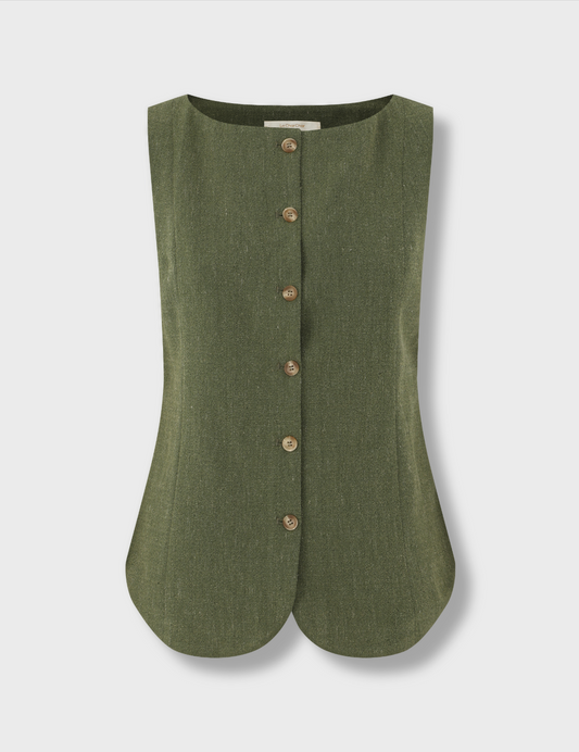 Moss Green Gilet