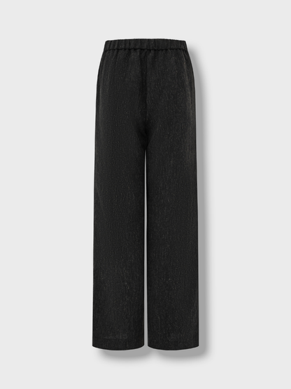 Black Straight Leg Trousers