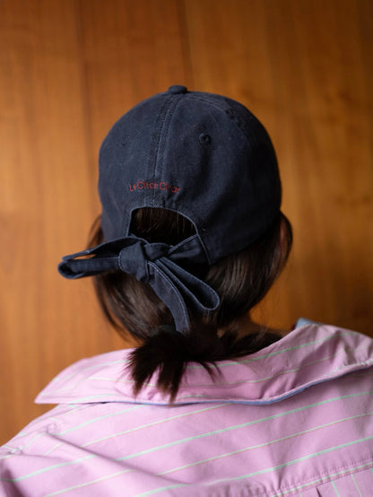 Bow-tied baseball cap